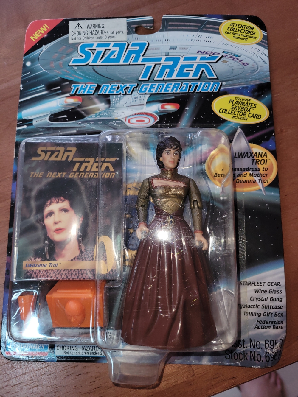 Star Trek The Next Generation Lwaxana Troi Collectible Figure - Brown/Gold